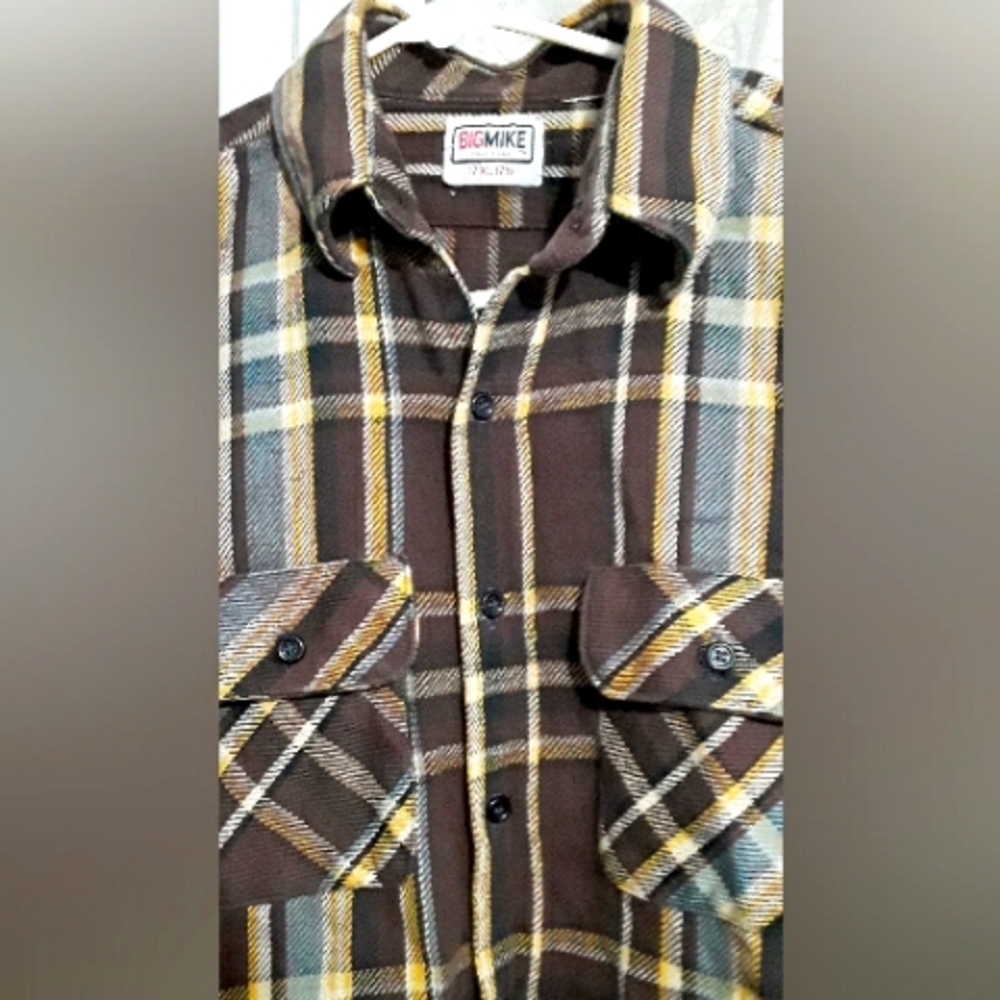 1980's Vintage Big Mike Flannel Shirt, Size XL
